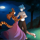Moonlit Tiger Dance (colour)