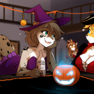 halloweenpartyflirtying_color