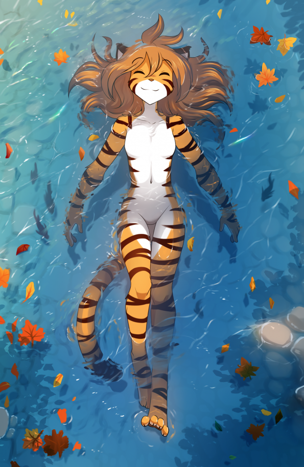 tigerinwater