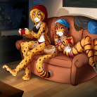 mihari_and_flora_chill_by_twokinds-d9bc6qy