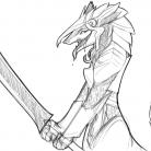 Sergal_Fanart_Sketch_by_Twokinds